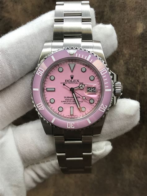 rolex pink submariner price|rolex submariner used price.